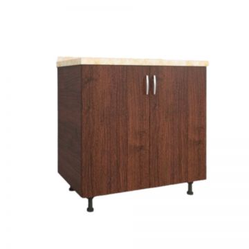 Corp Baza Bucatarie H90xA50xL80 cm, Culoare Wenge, Picioare Reglabile