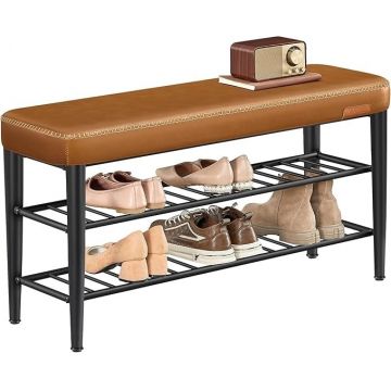 Bancuta pantofar Caramel Vasagle 100x30x50 cm