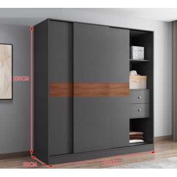 Dressing BD12 Grey, 180x50x200cm