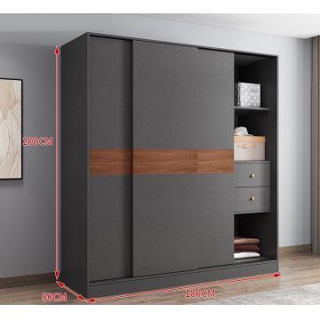 Dressing BD12 Grey, 180x50x200cm