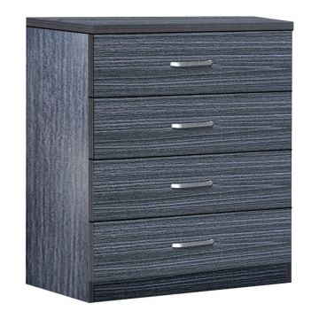 Dulap cu sertare Killian Pako World Gri 80x40x80 cm