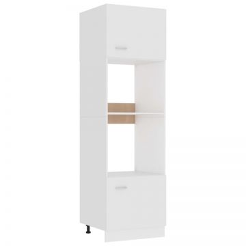 Dulap cuptor microunde “Lyon”, alb, 60 x 57 x 207 cm