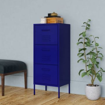 Dulap de depozitare, bleumarin, 42,5x35x101,5 cm, oțel Dulap de depozitare, bleumarin, 42,5x35x101,5 cm, oțel