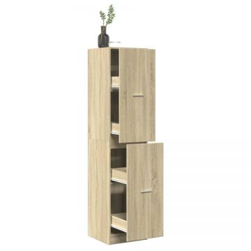 Dulap de farmacie, stejar sonoma, 40x41x174,5 cm lemn prelucrat