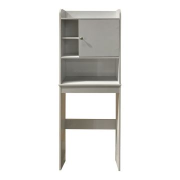 Dulap deasupra mașinii de spălat / WC, alb, înalt 58x173 cm Laundry – Tomasucci