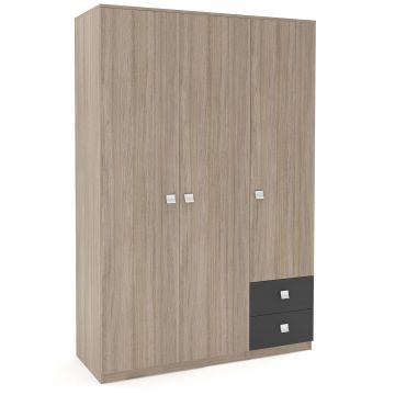 Dulap depozitare haine LINEA 135, A52, H200, 2U-1U-151, 2S BUPO, Oak, Oak/Antracit