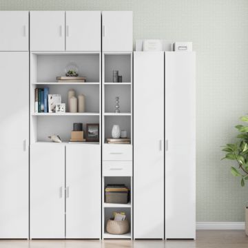 Dulap depozitare slim alb 30x42,5x225 cm lemn prelucrat Dulap depozitare slim alb 30x42,5x225 cm lemn prelucrat