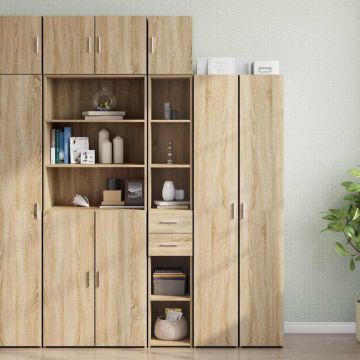 Dulap depozitare slim stejar sonoma 30x42,5x225cm lemn compozit Dulap depozitare slim stejar sonoma 30x42,5x225cm lemn compozit