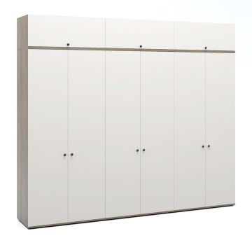 Dulap dressing 9 usi PRIMAVERA 270A, H235, Oak, Alb
