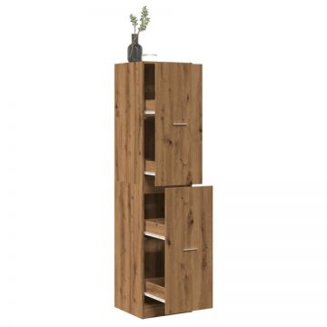 Dulap farmacie, stejar artizanal, 40x41x174,5cm, lemn prelucrat