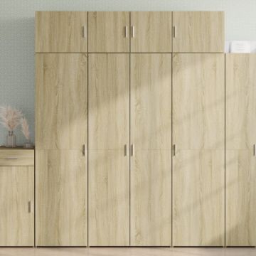 Dulap înalt, stejar sonoma, 80x42,5x185 cm, lemn prelucrat