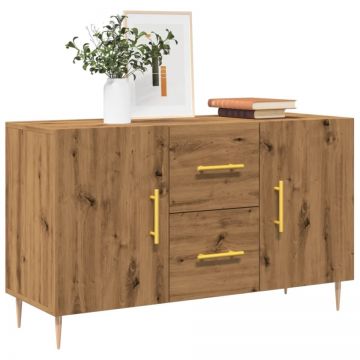 Dulap, stejar artizanal, 100x36x60 cm, lemn prelucrat