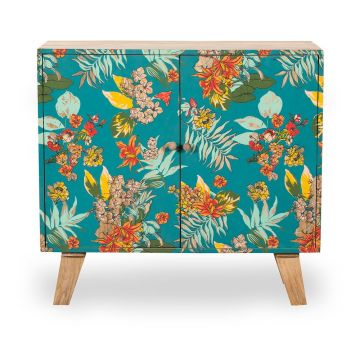 Dulap turcoaz-în culoare naturală 90x85x40 cm Reipur – Interia Home & Living
