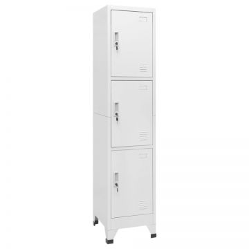 Dulap vestiar cu 3 compartimente, 38x45x180 cm