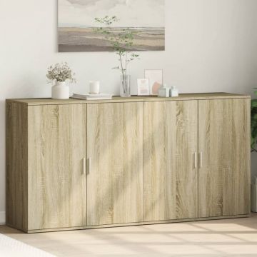 Dulapuri, 2 buc., stejar sonoma, 79x38x80 cm, lemn prelucrat