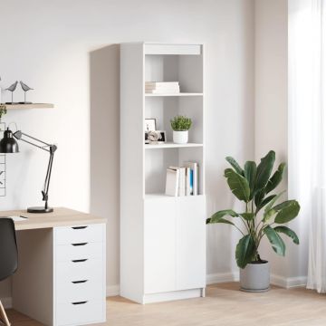 Dulapuri alb 50x35x180 cm din lemn prelucrat