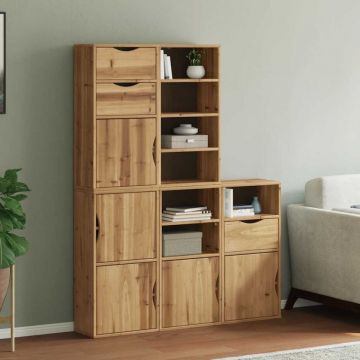Dulapuri laterale 5 buc ODDA 40x24x79 cm lemn masiv de pin