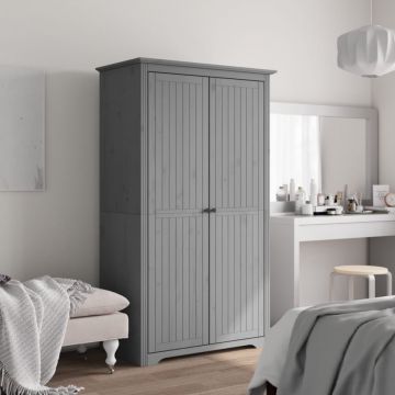 Șifonier BODO, gri, 99x53,5x173 cm, lemn masiv de pin
