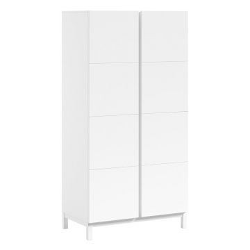 Șifonier de copii alb 99x196x58 cm Eva – Vipack