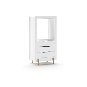 Șifonier de copii alb deschis 88x180x57 cm Smile – Vipack