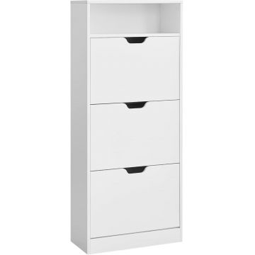 Pantofar Alb Vasagle 60x24x139 cm