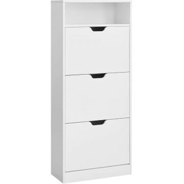 Pantofar Alb Vasagle 60x24x139 cm
