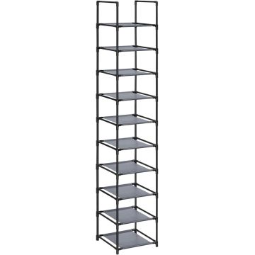 Pantofar modular Gri Songmics 33x33x173 cm