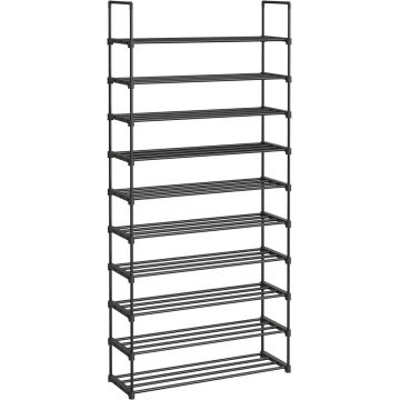 Pantofar modular Negru Songmics 92x30x194 cm