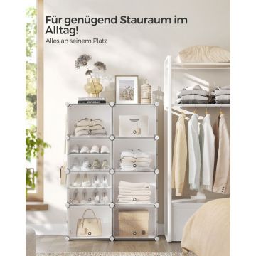 Raft pentru pantofi Songmics Alb 82x32x122 cm