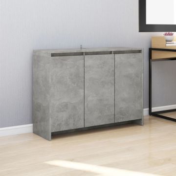 Servantă, gri beton, 102x33x75 cm, lemn prelucrat Servantă, gri beton, 102x33x75 cm, lemn prelucrat