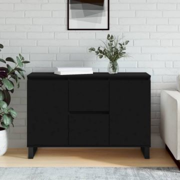 Servantă, negru, 104x35x70 cm, lemn prelucrat Servantă, negru, 104x35x70 cm, lemn prelucrat