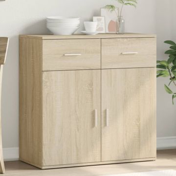 Servantă, stejar sonoma, 79x38x80 cm, lemn prelucrat Servantă, stejar sonoma, 79x38x80 cm, lemn prelucrat