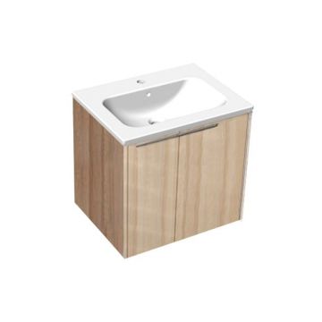 Set mobilier suspendat cu lavoar Kolpasan, Bella 60, 2 uși, coimbra Set mobilier suspendat cu lavoar Kolpasan, Bella 60, 2 uși, coimbra