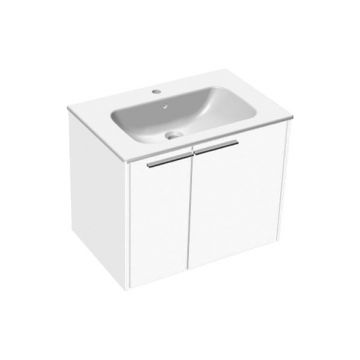 Set mobilier suspendat cu lavoar Kolpasan, Bella 70, 2 uși, alb Set mobilier suspendat cu lavoar Kolpasan, Bella 70, 2 uși, alb