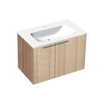 Set mobilier suspendat cu lavoar Kolpasan, Bella 80, 2 uși, alb Set mobilier suspendat cu lavoar Kolpasan, Bella 80, 2 uși, alb