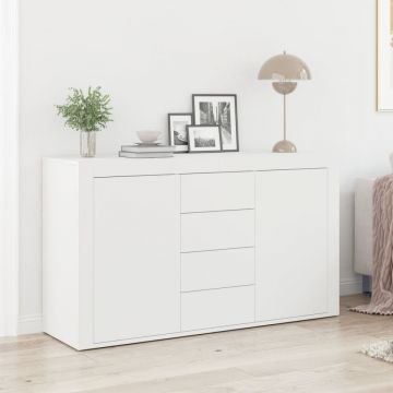Bufet Alb Alb Lemn 120 x 36 x 69 cm Depozitare Bufet Alb