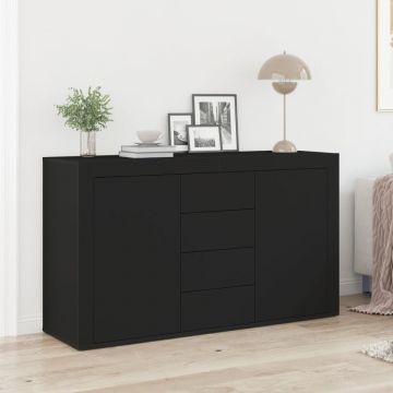 bufet Negru Lemn prelucrat 120 x 36 x 69 cm Depozitare Bufet