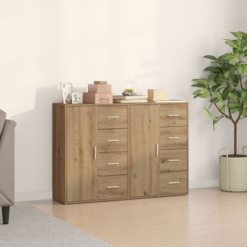 Bufete 2 buc Artisan Stejar 60x31x84 cm Lemn Prelucrat