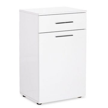 Cos de rufe tip dulap Chad, Pako World, Alb, 52x38x83 cm
