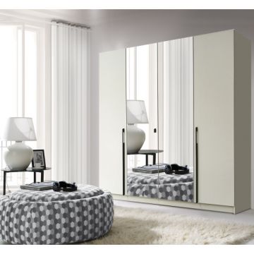 Dulap 4 Usi Cu Oglinda Denise Kashmir, 200 Cm
