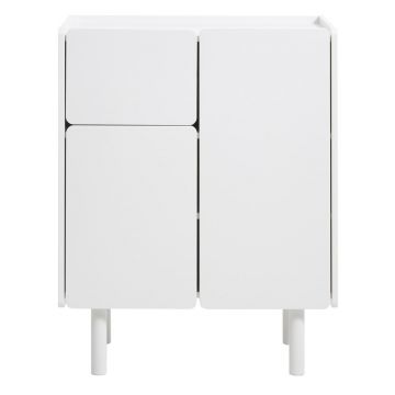 Dulap alb 80x100x40 cm Bera – Unique Furniture