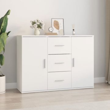 Dulap, alb, 91x29,5x65 cm, lemn prelucrat
