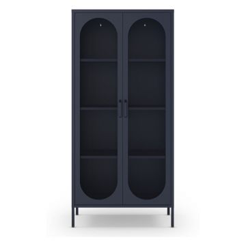 Dulap albastru închis 80x170 cm Diora – Marckeric