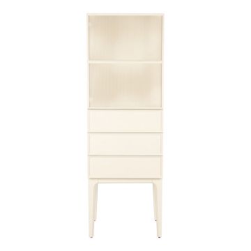 Dulap crem din lemn de stejar 60x180x45 cm June – Zuiver