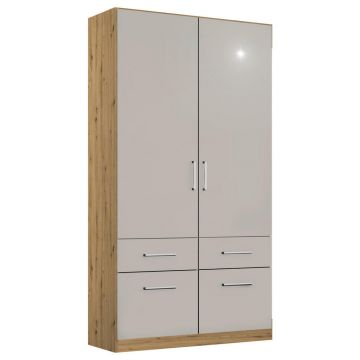 DULAP CU UȘI ROTATIVE gri deschis, stejar Artisan
