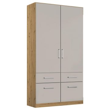 DULAP CU UȘI ROTATIVE gri deschis, stejar Artisan