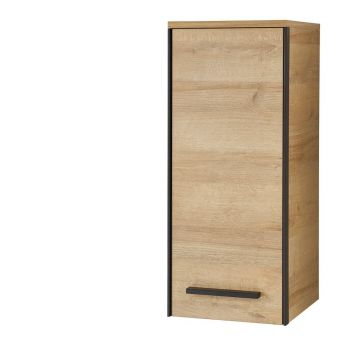 Dulap de baie în culoare naturală suspendat cu aspect de lemn de stejar 70x30 cm Quickset 395 – Pelipal