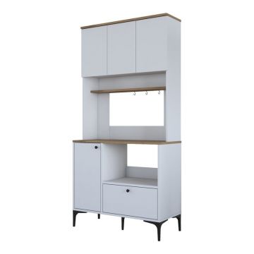 Dulap de bucatarie Bender Alb 90.2x40x184.2 cm