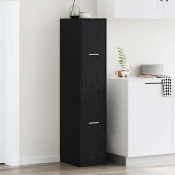 Dulap de farmacie, stejar negru, 30x41x144,5 cm, lemn prelucrat
