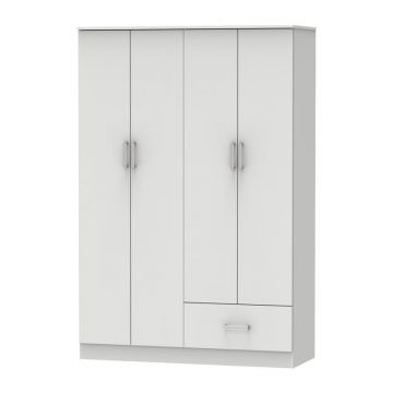 Dulap dormitor Karter Pako World Alb 121x48x180 cm